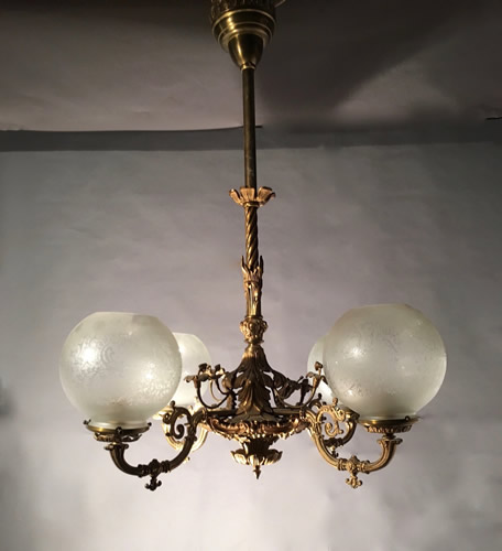 Archer Warner 4 Light Gas Chandelier